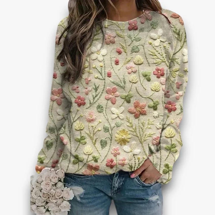Chloe - Floral Sweaters For Women