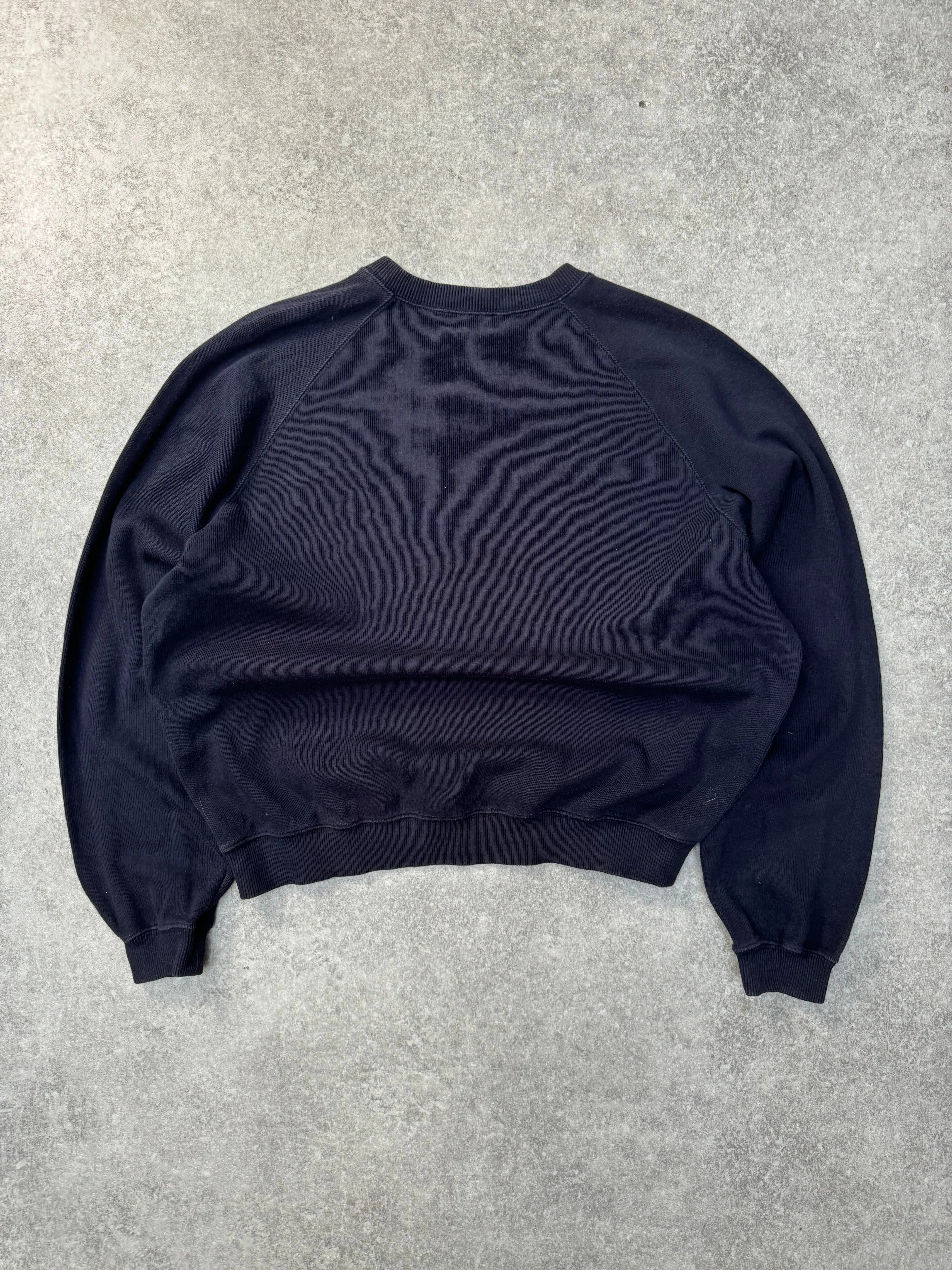 Christian Dior Sports Embroidered Logo Navy Knitted Sweater