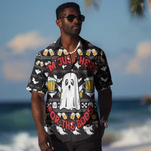 Christmas Africa Boo Beer Hawaiian Shirt I'm Just Here For The Boss DT03