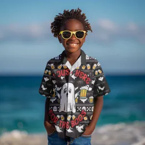 Christmas Africa Boo Beer Kid Hawaiian Shirt I'm Just Here For The Boss DT03