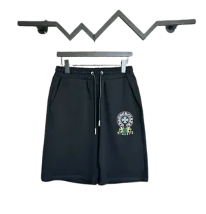 Chrome Hearts Black Shorts With Cross Logo