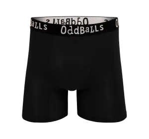 Classic Black - Mens Bamboo Boxer Shorts