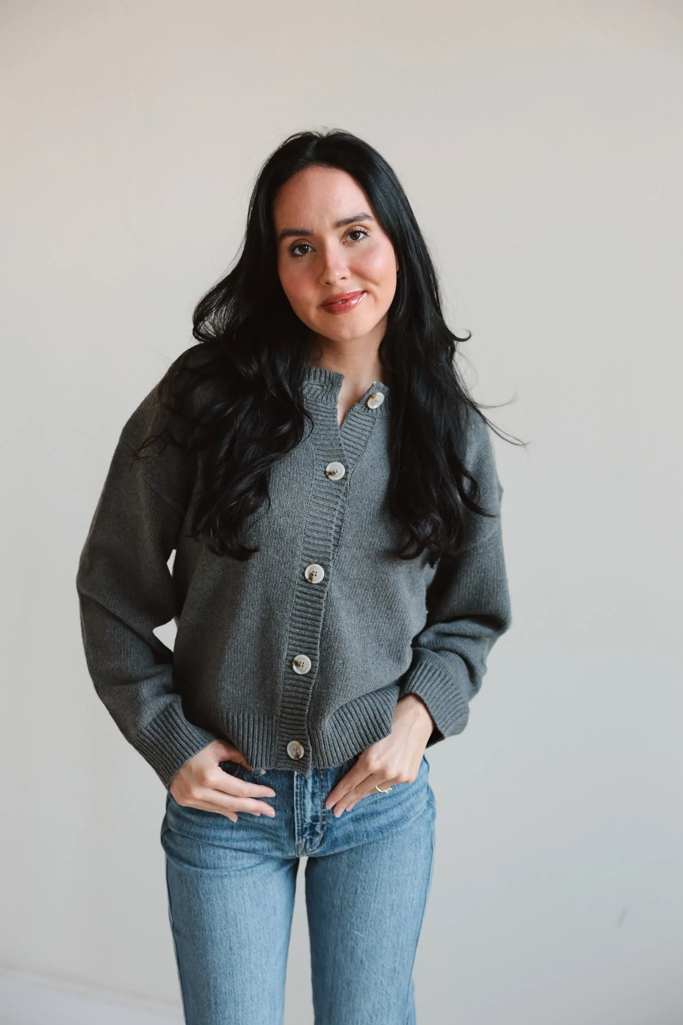 Classic Button-Up Cardigan-Final Sale