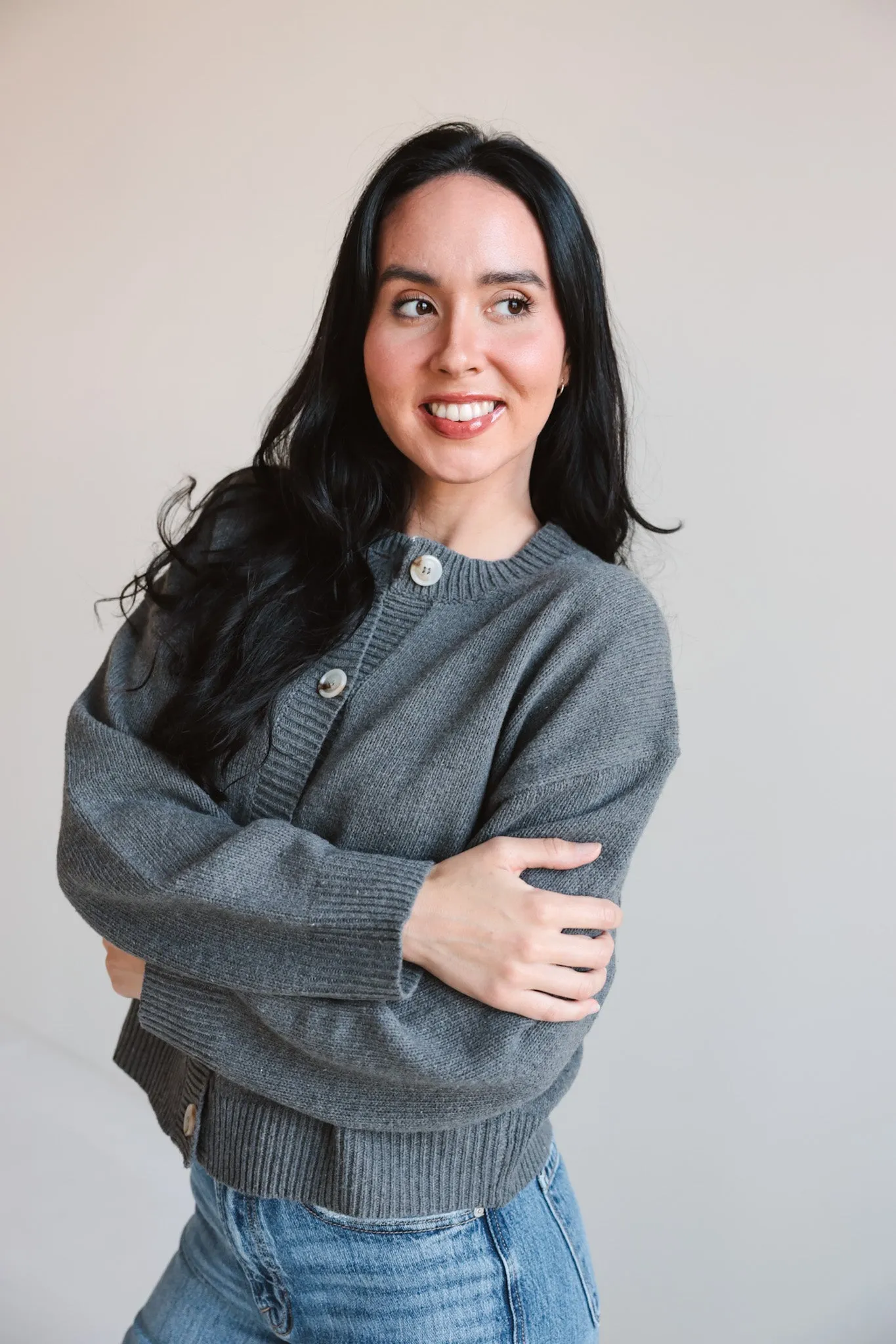 Classic Button-Up Cardigan-Final Sale
