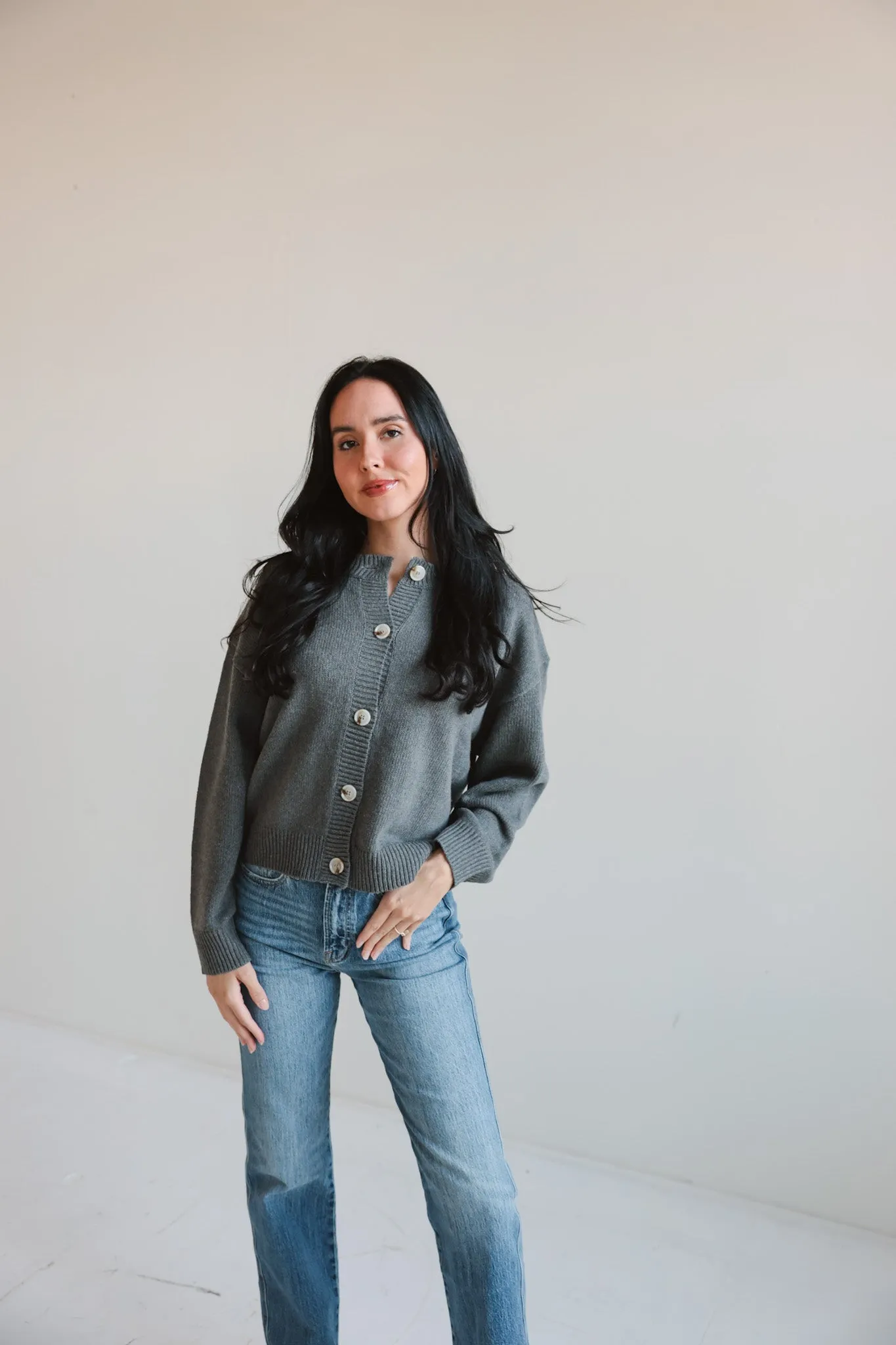 Classic Button-Up Cardigan-Final Sale