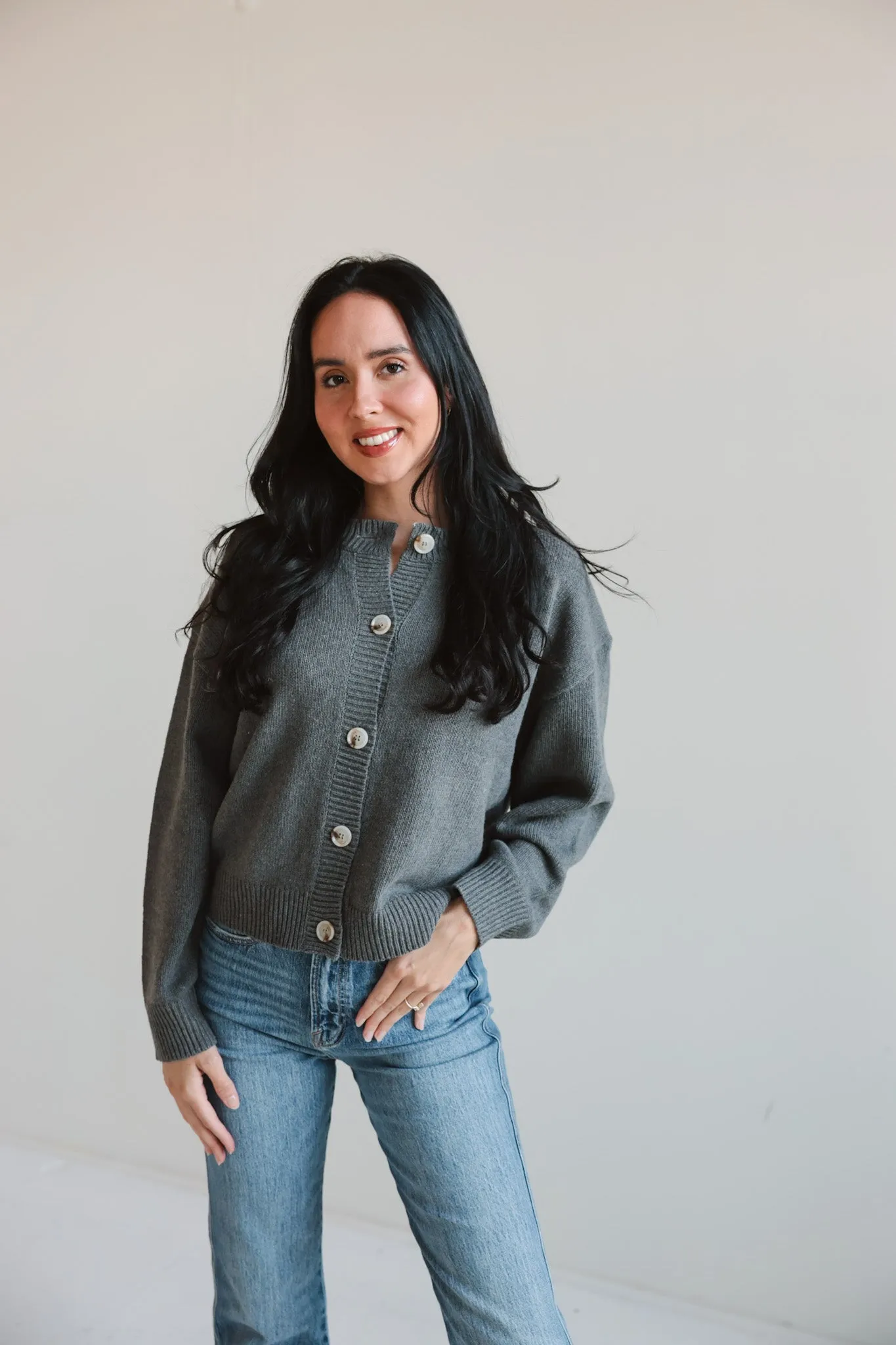 Classic Button-Up Cardigan-Final Sale