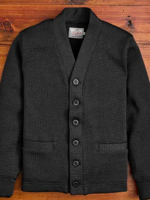 Classic Cardigan in Dark Charcoal