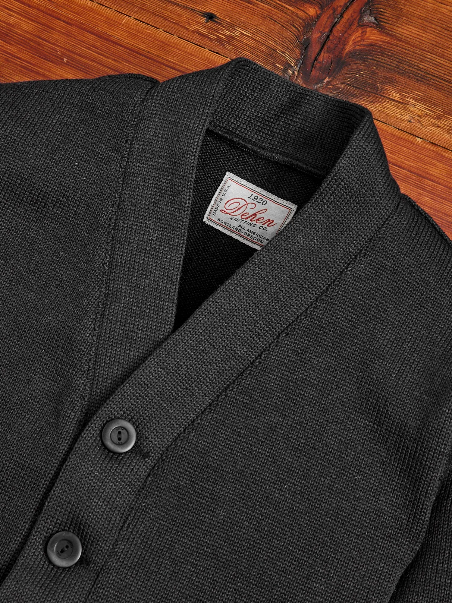 Classic Cardigan in Dark Charcoal