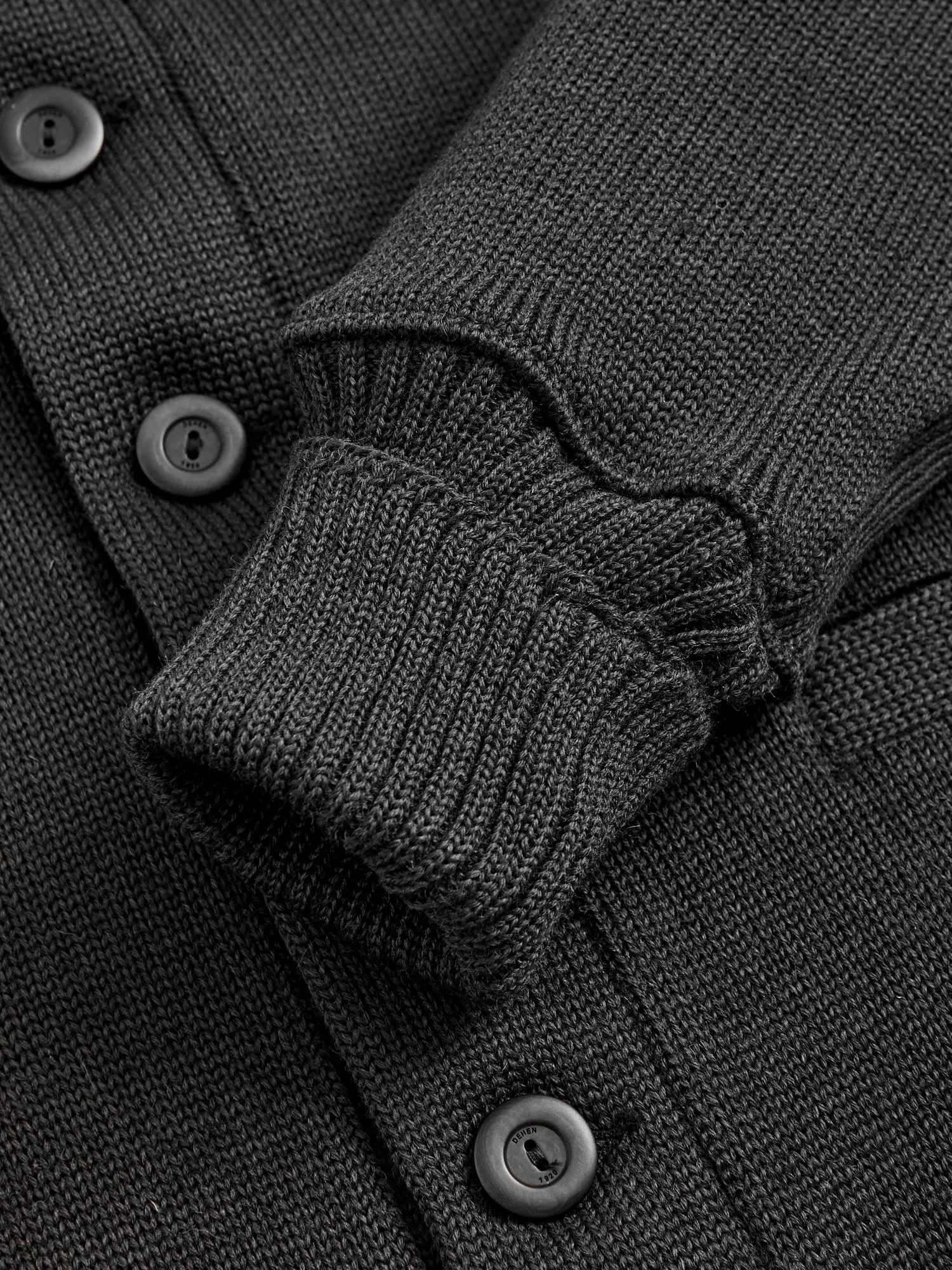 Classic Cardigan in Dark Charcoal