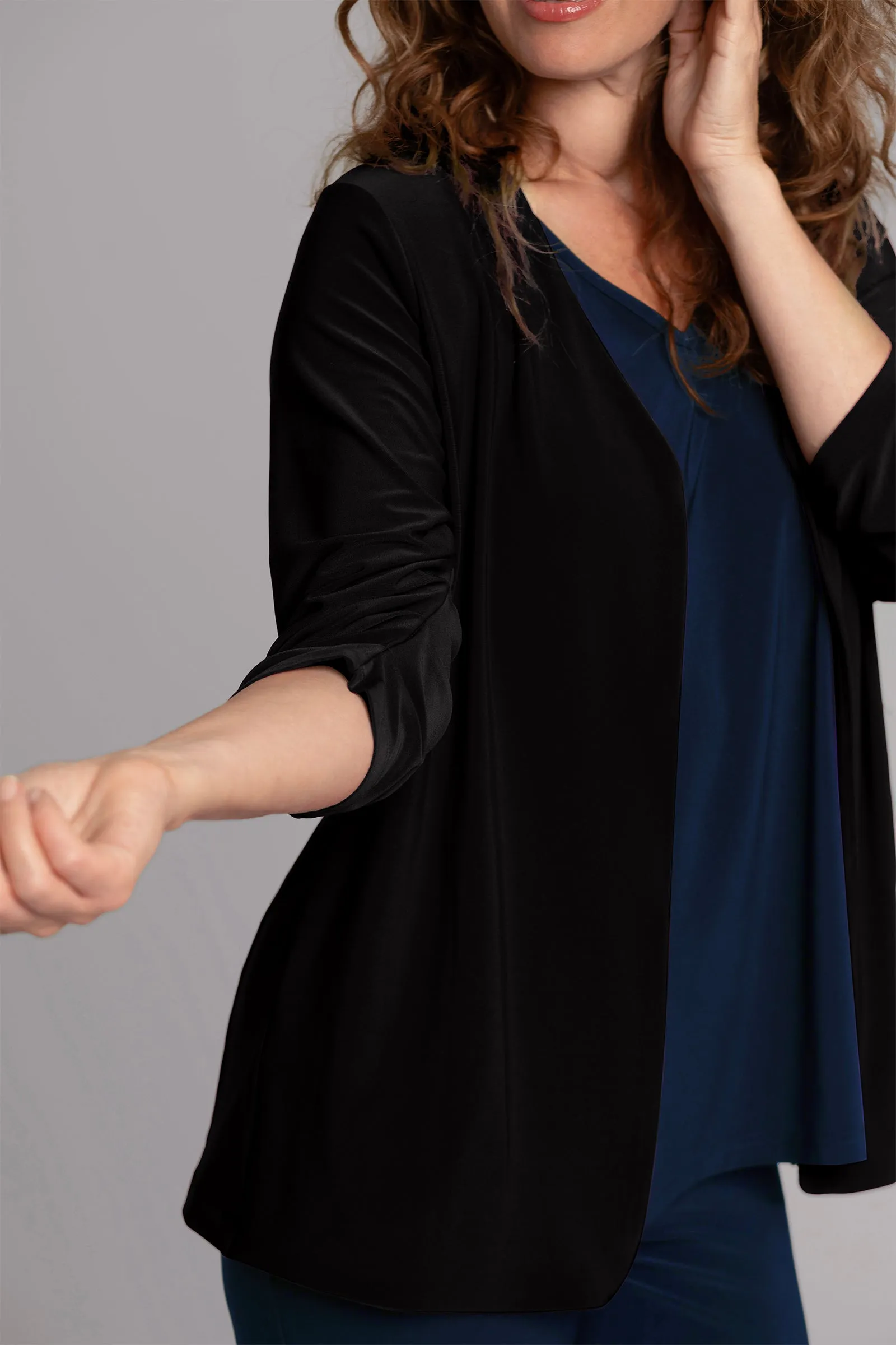 Classic Jacket with Pleated Sleeves