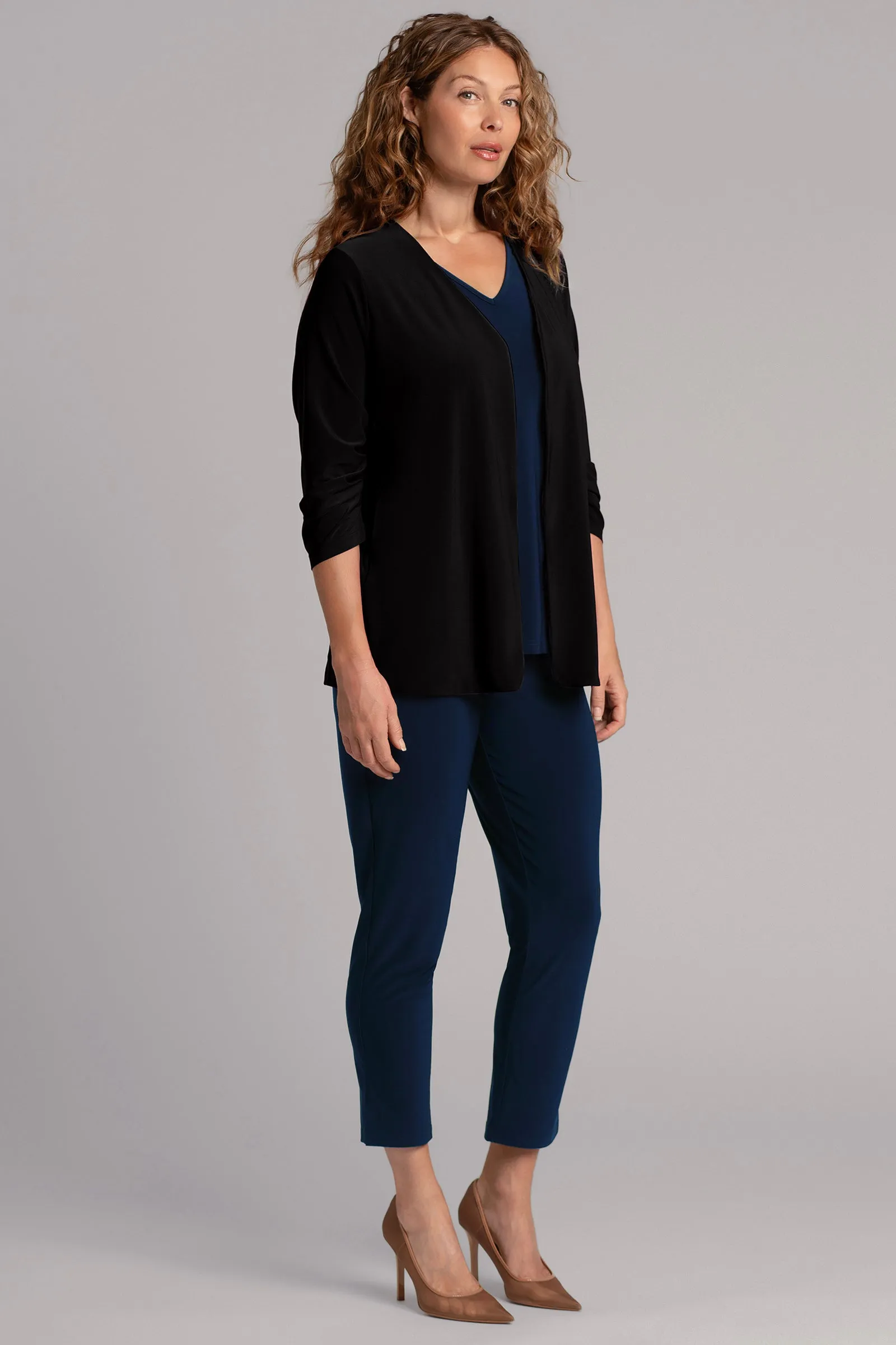 Classic Jacket with Pleated Sleeves