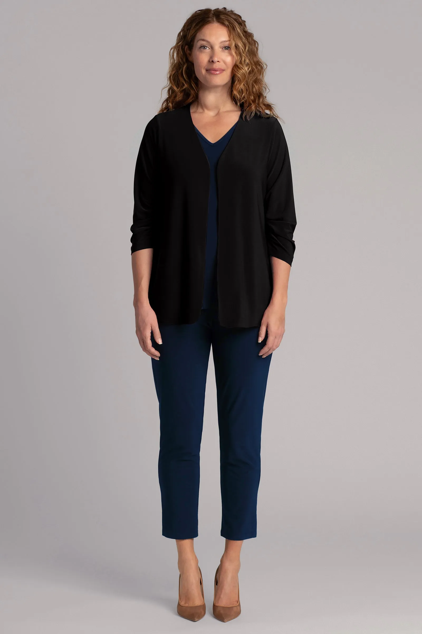 Classic Jacket with Pleated Sleeves