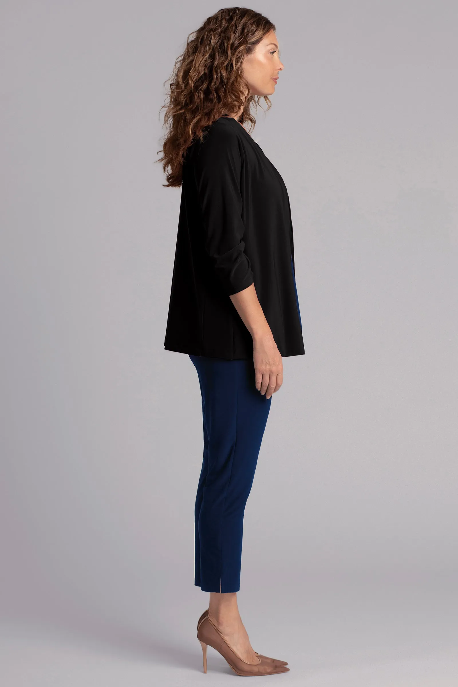 Classic Jacket with Pleated Sleeves