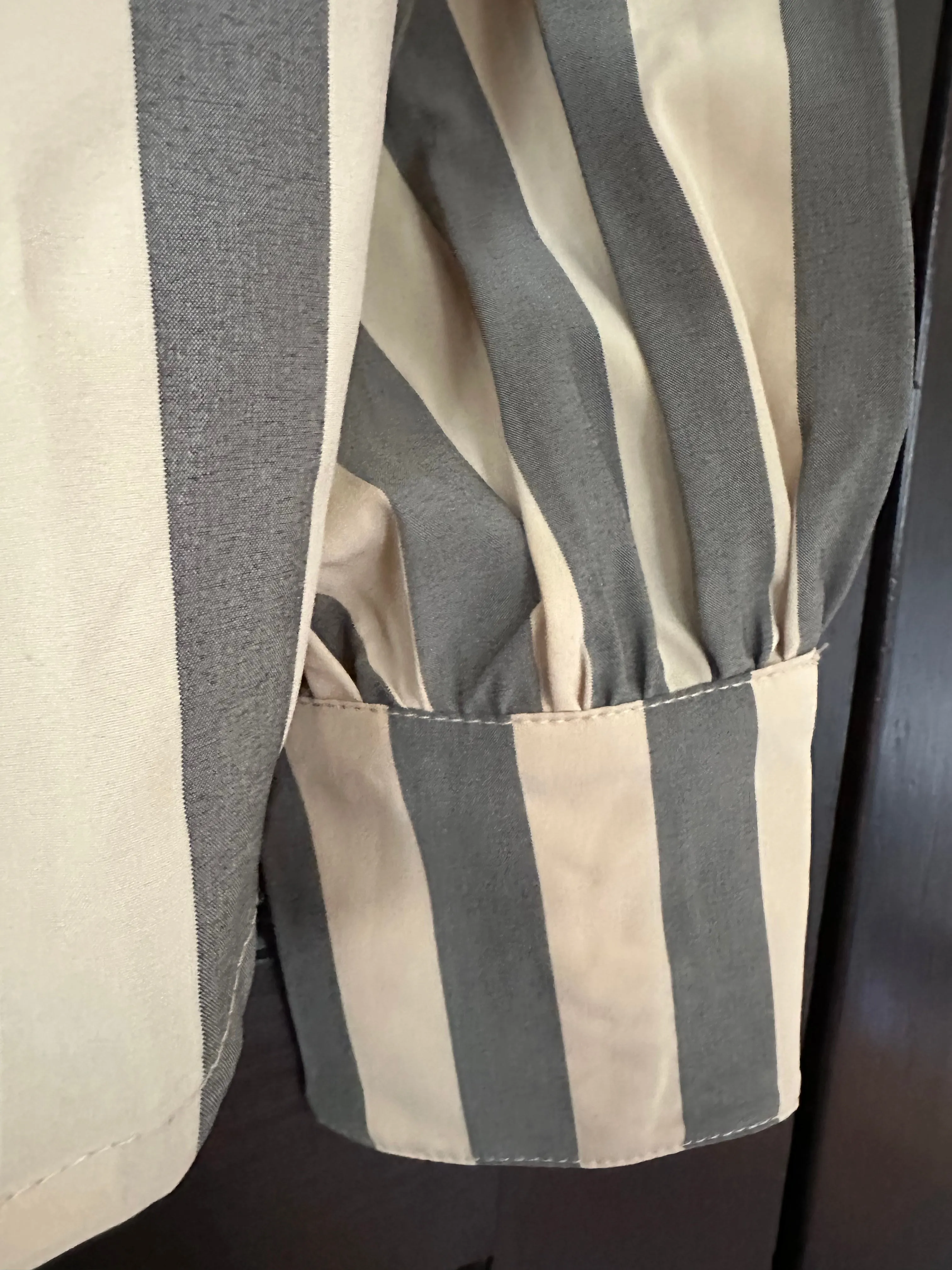 Classy striped bowtie button up