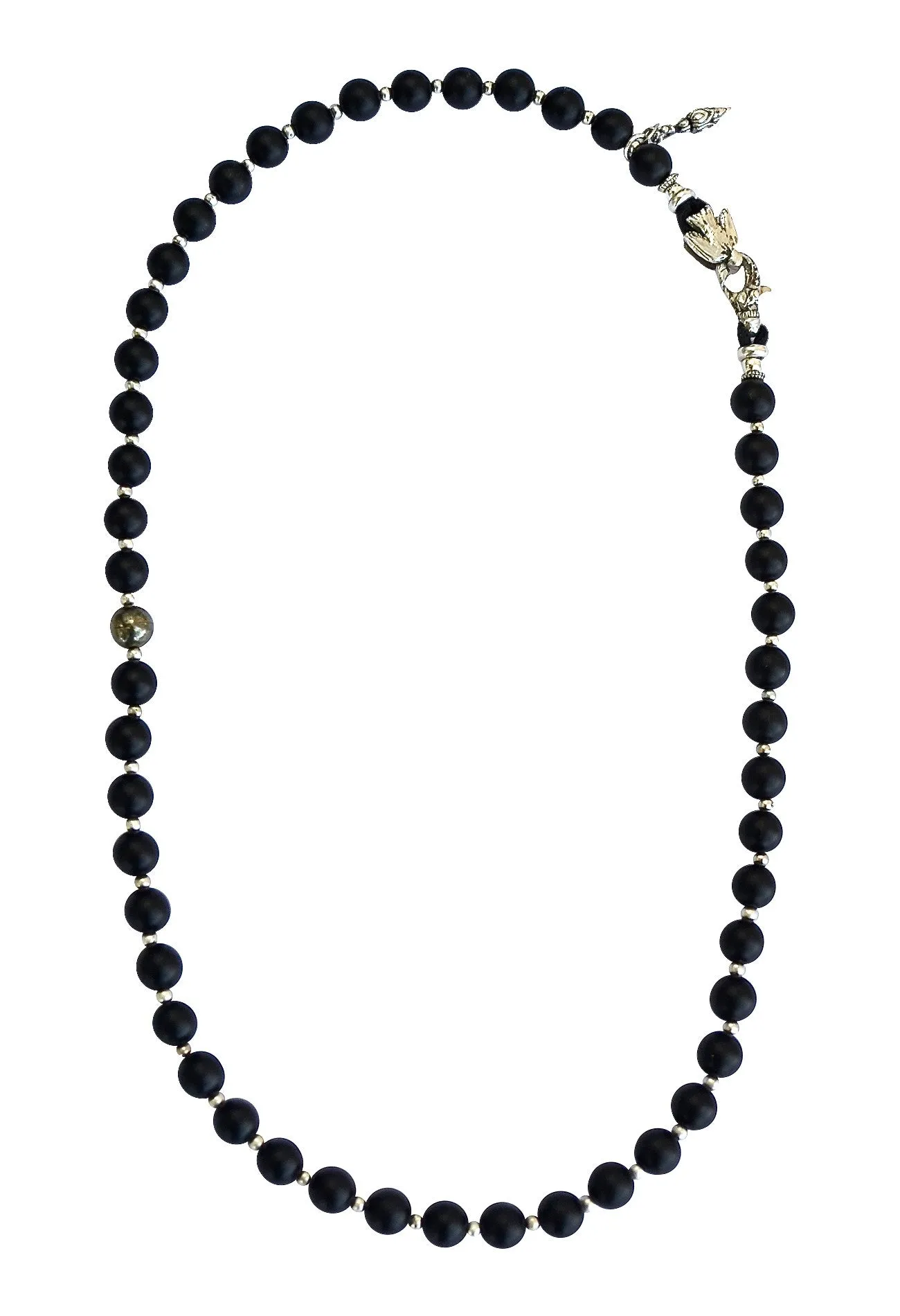 Clean Black Onyx Necklace