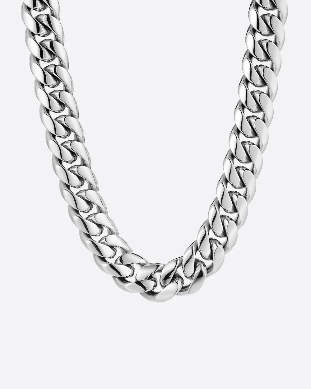CLEAN CUBANA CHAIN. - 12MM