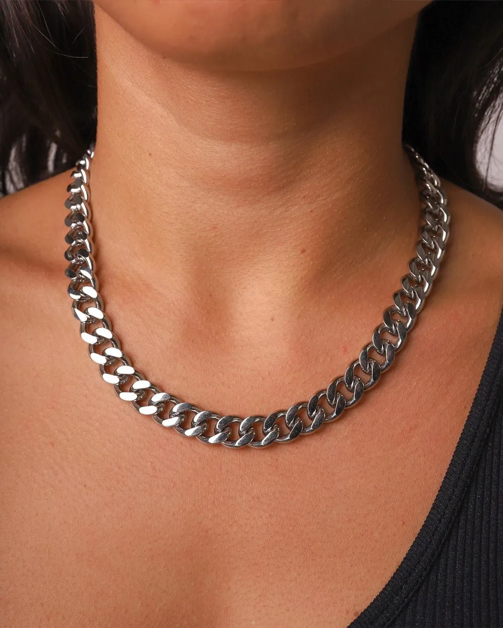 CLEAN CUBANA CHAIN. - 12MM