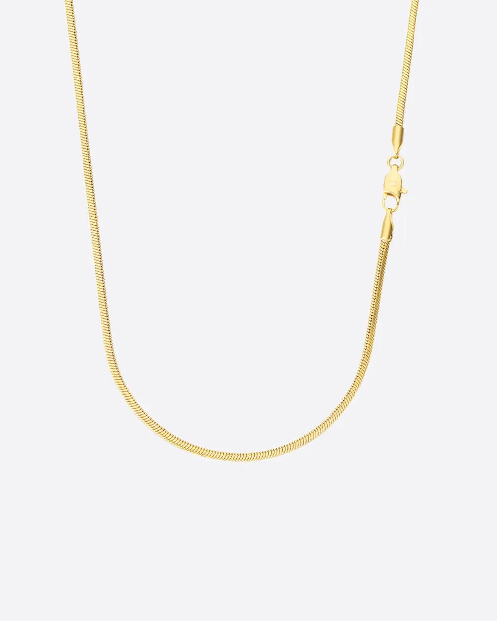 CLEAN SNAKE CHAIN. - 2MM GOLD
