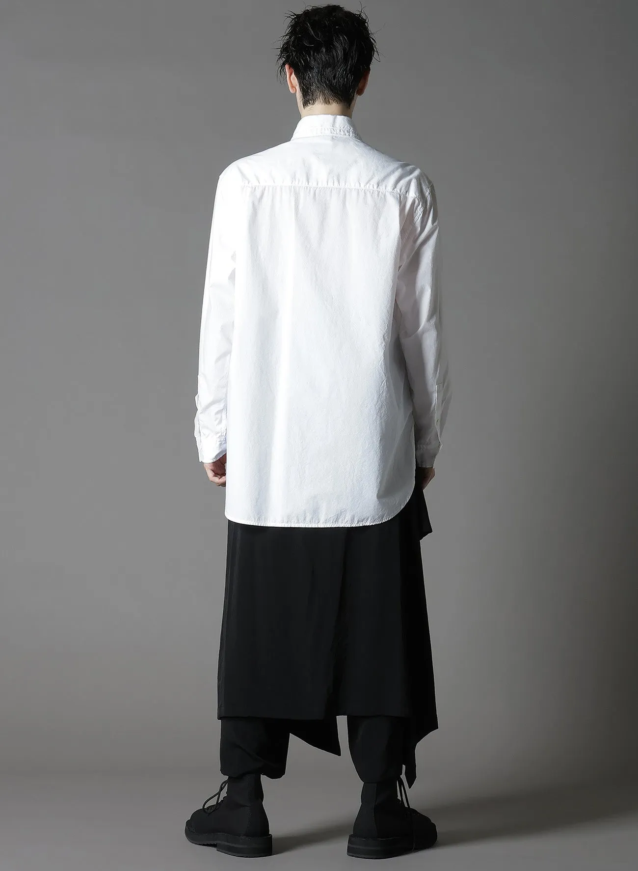 COTTON BROAD    STRIPE  SWITCHING LONG SLEEVE SHIRTS