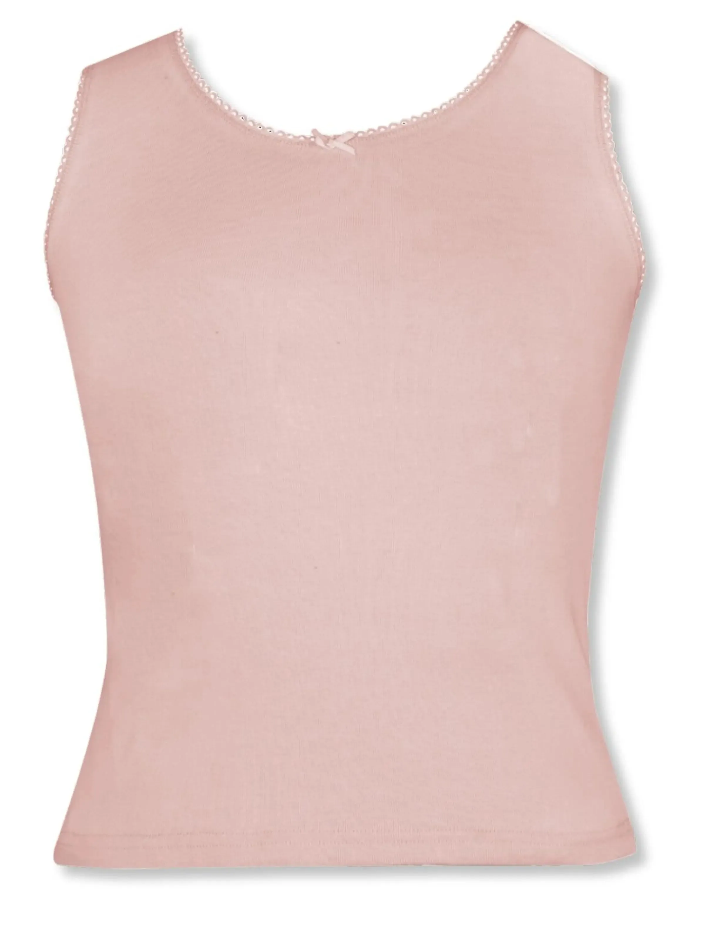 Cotton Pink and Black Camisole Vest Tank Top
