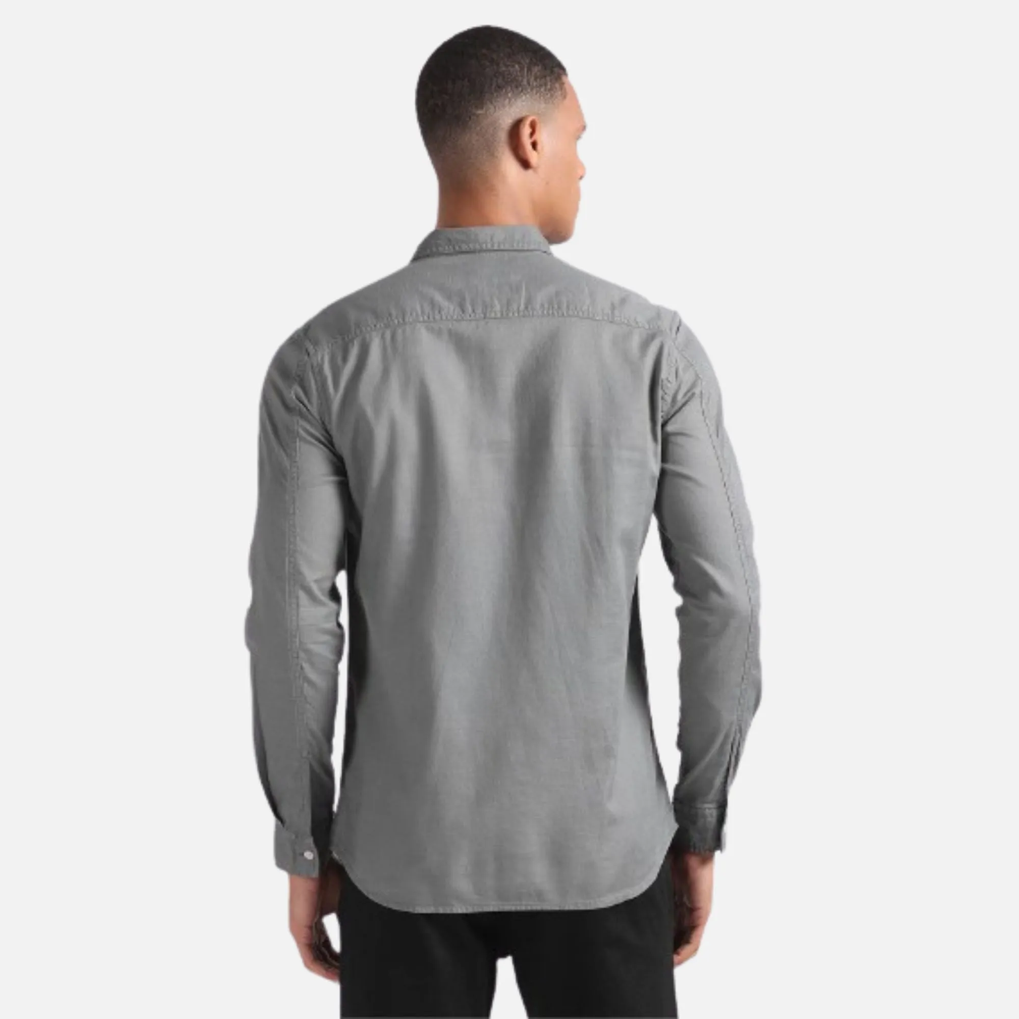 Cotton Slub Overdyed Shirt