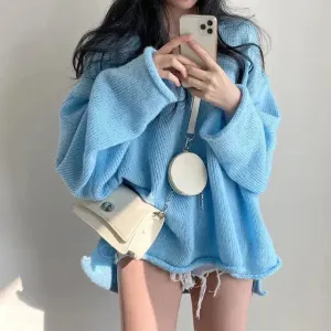 Cozy Y2K Sweater with Soft Touch and Extra-Long Sleeves