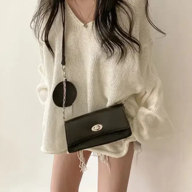 Cozy Y2K Sweater with Soft Touch and Extra-Long Sleeves
