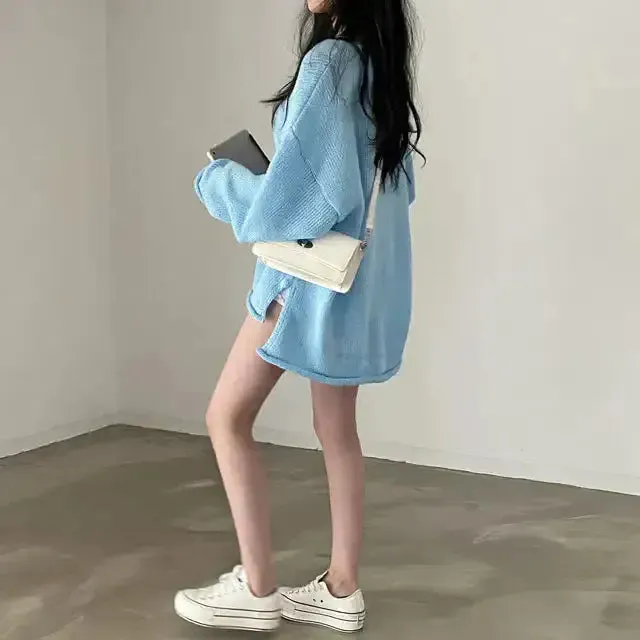 Cozy Y2K Sweater with Soft Touch and Extra-Long Sleeves