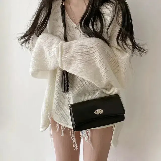 Cozy Y2K Sweater with Soft Touch and Extra-Long Sleeves