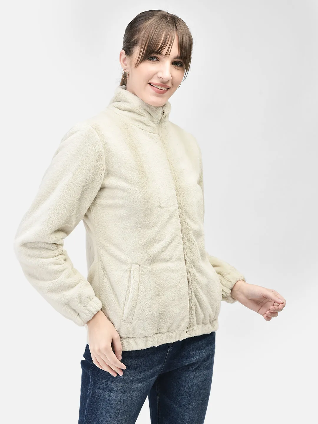 Cream Fur Jacket