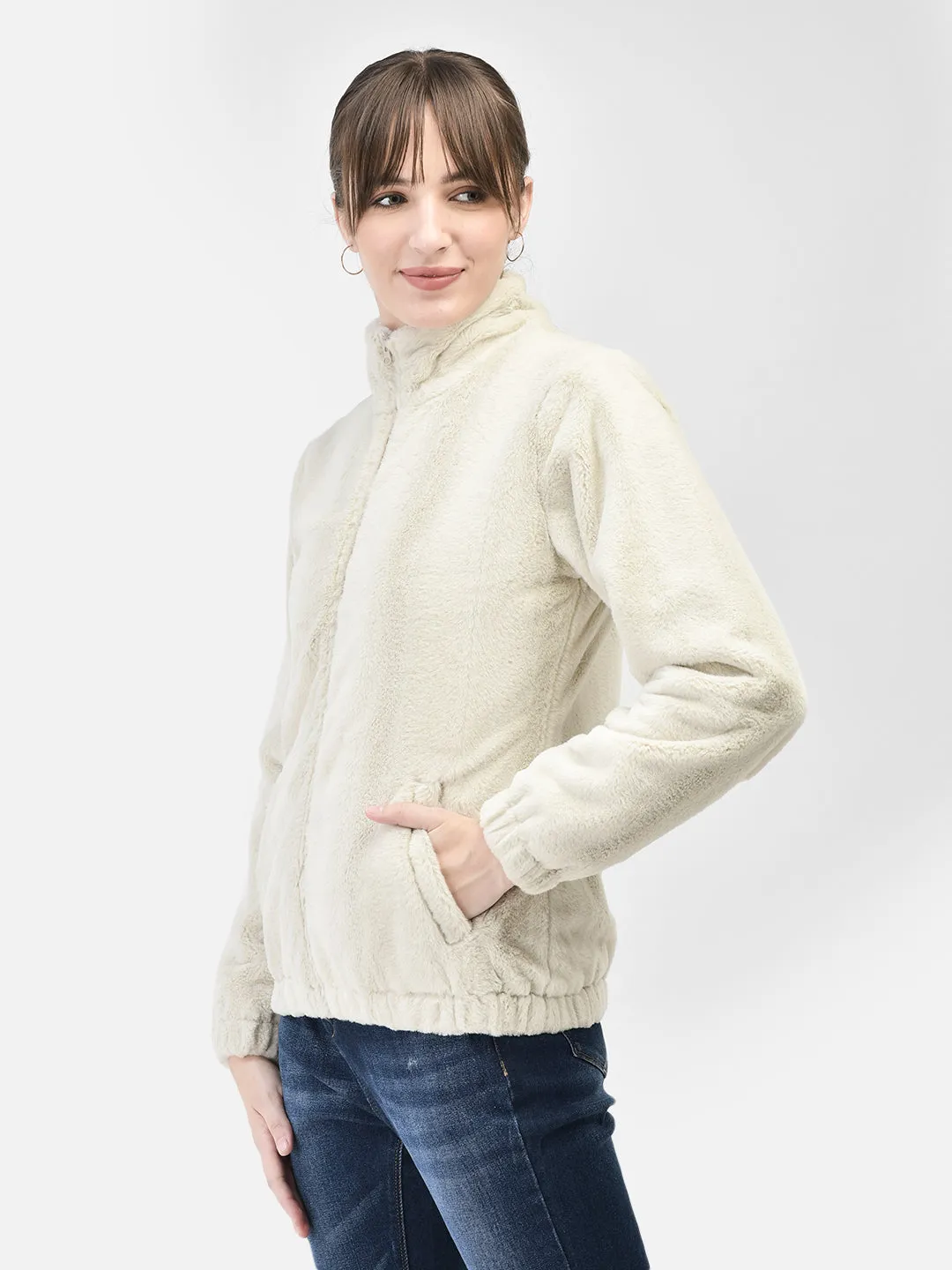 Cream Fur Jacket