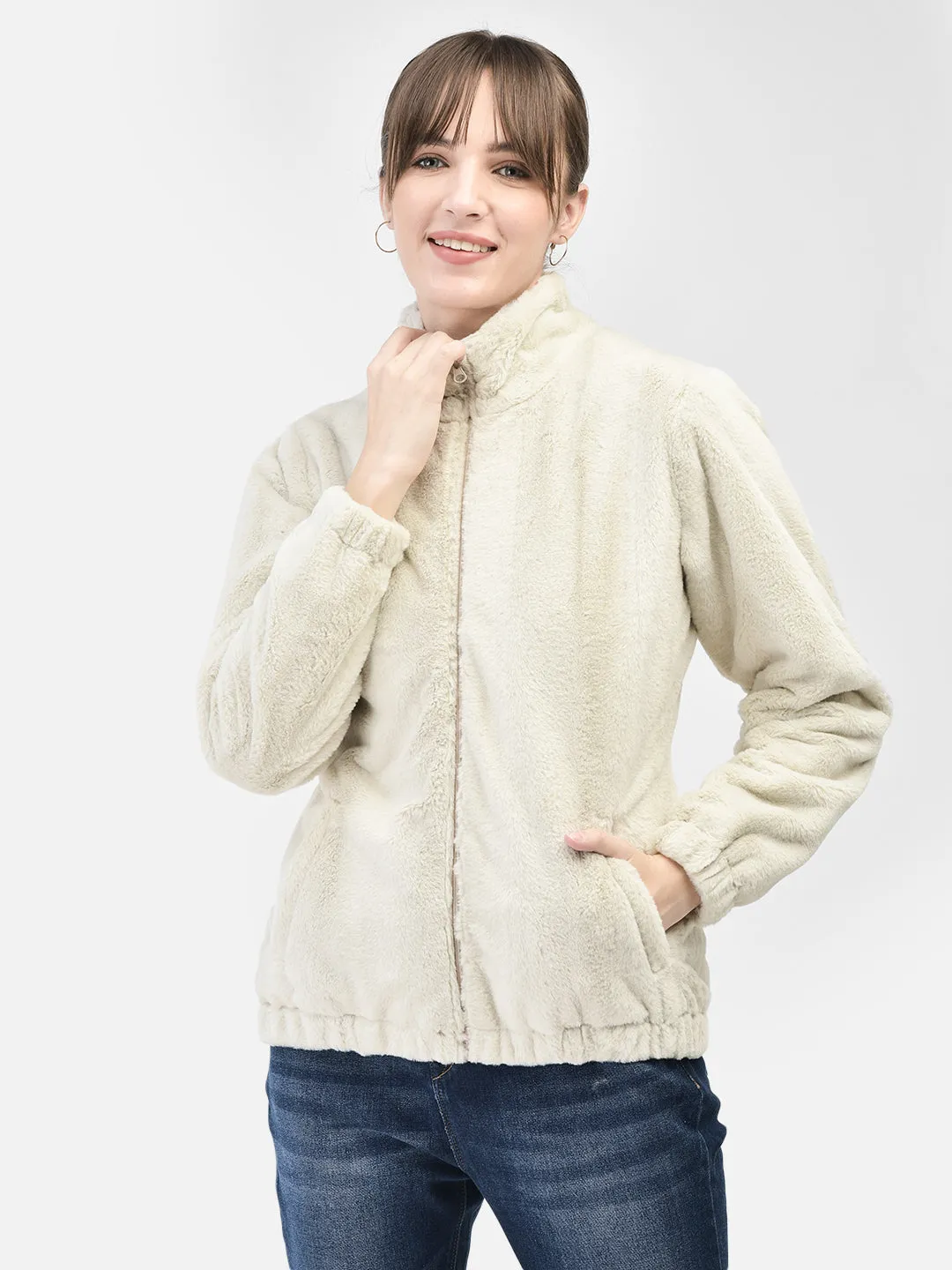 Cream Fur Jacket