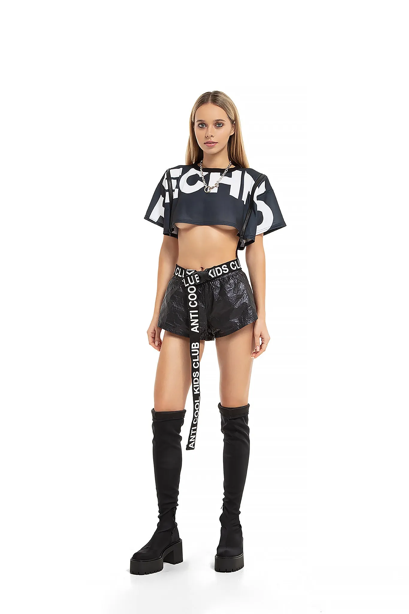 Crinkle shorts