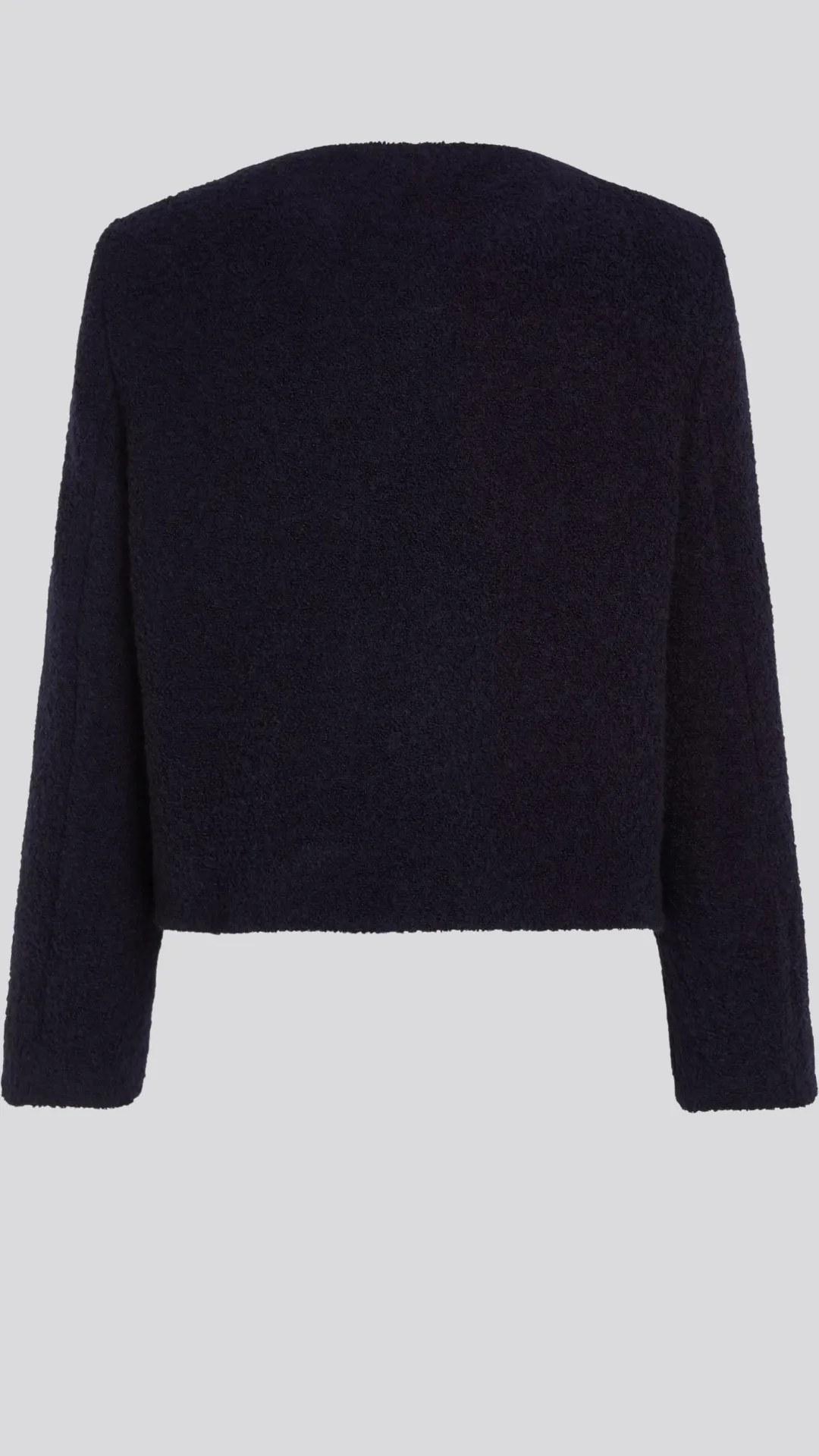 Cropped Boucle Gold Button Jacket