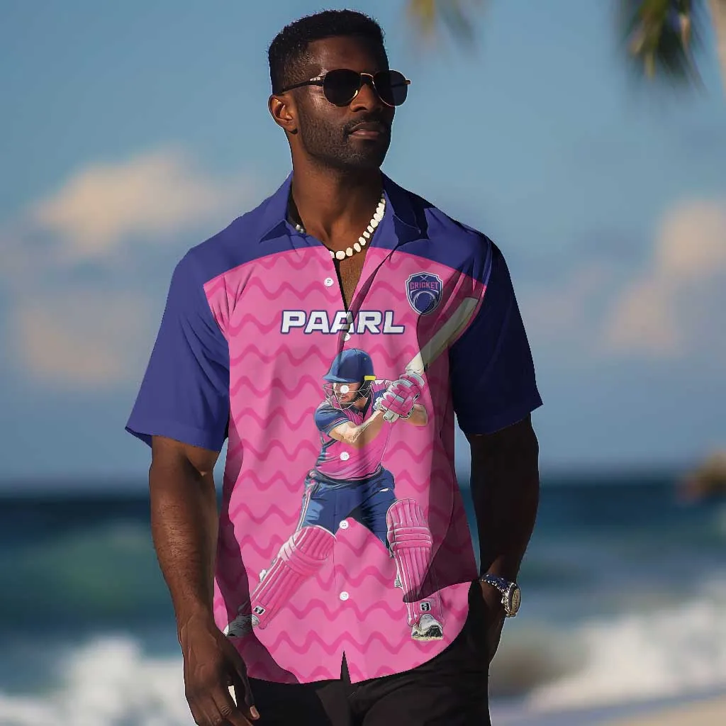 Custom Afro South Africa Cricket Hawaiian Shirt Go Paarl LT15