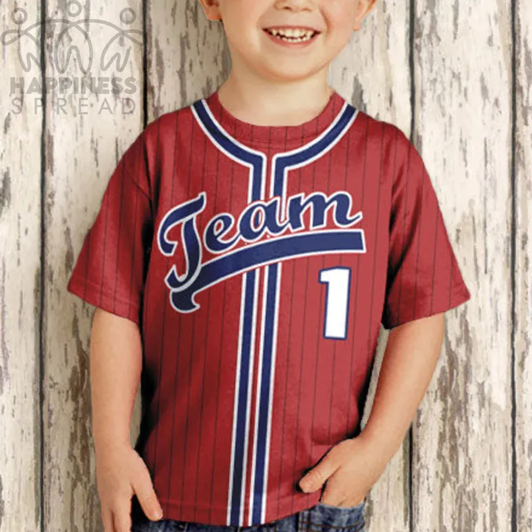 Custom Name and Number Shirt, Personalized Baseball Shirt - Personalized Team T-Shirt - Any Color - Any Name