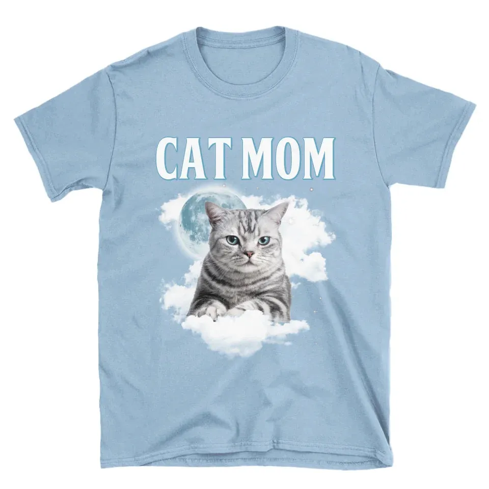 Custom Night Sky Pet Photo Upload T-Shirt