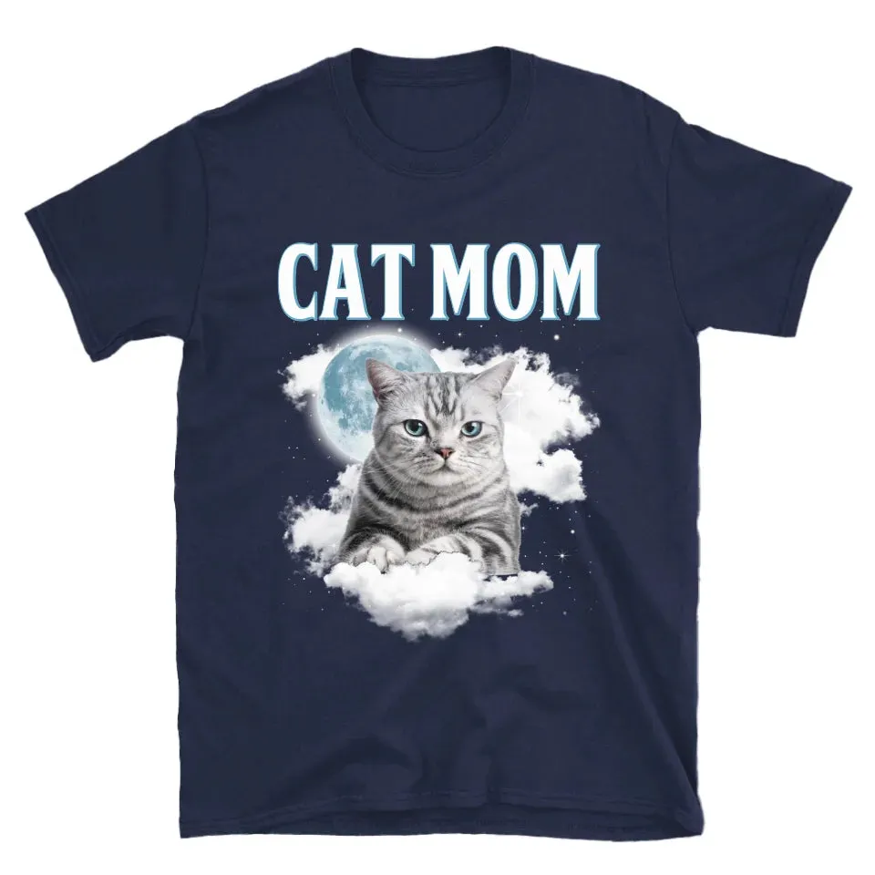 Custom Night Sky Pet Photo Upload T-Shirt