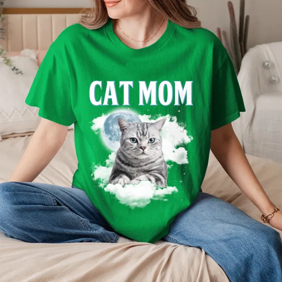 Custom Night Sky Pet Photo Upload T-Shirt