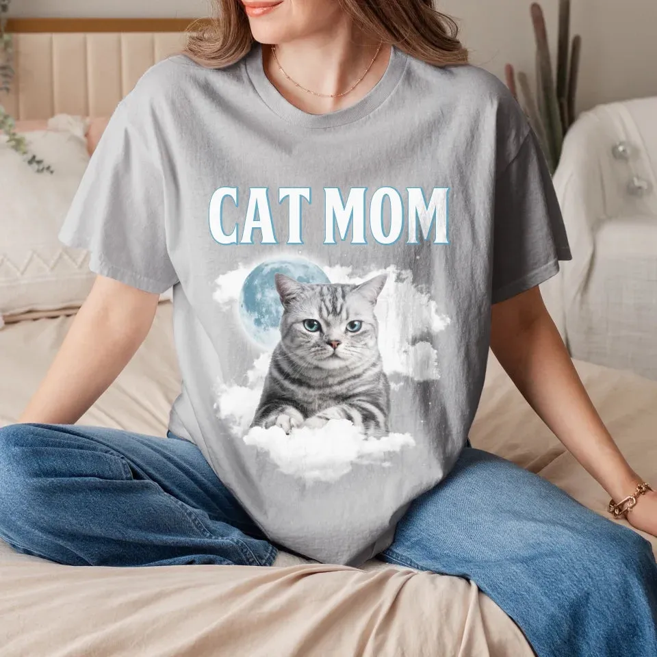 Custom Night Sky Pet Photo Upload T-Shirt