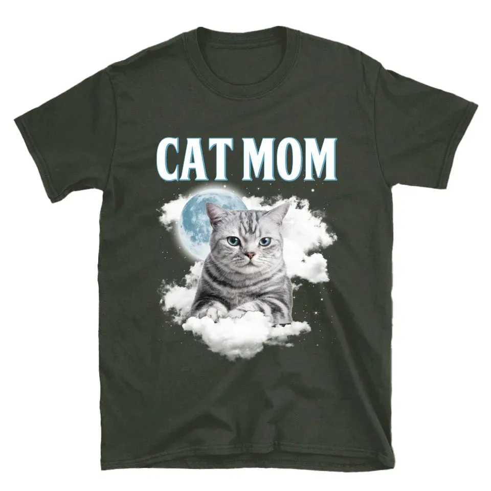 Custom Night Sky Pet Photo Upload T-Shirt