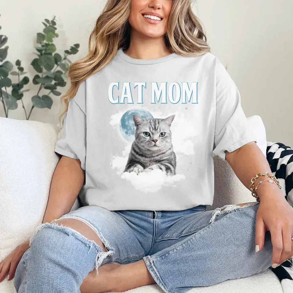 Custom Night Sky Pet Photo Upload T-Shirt