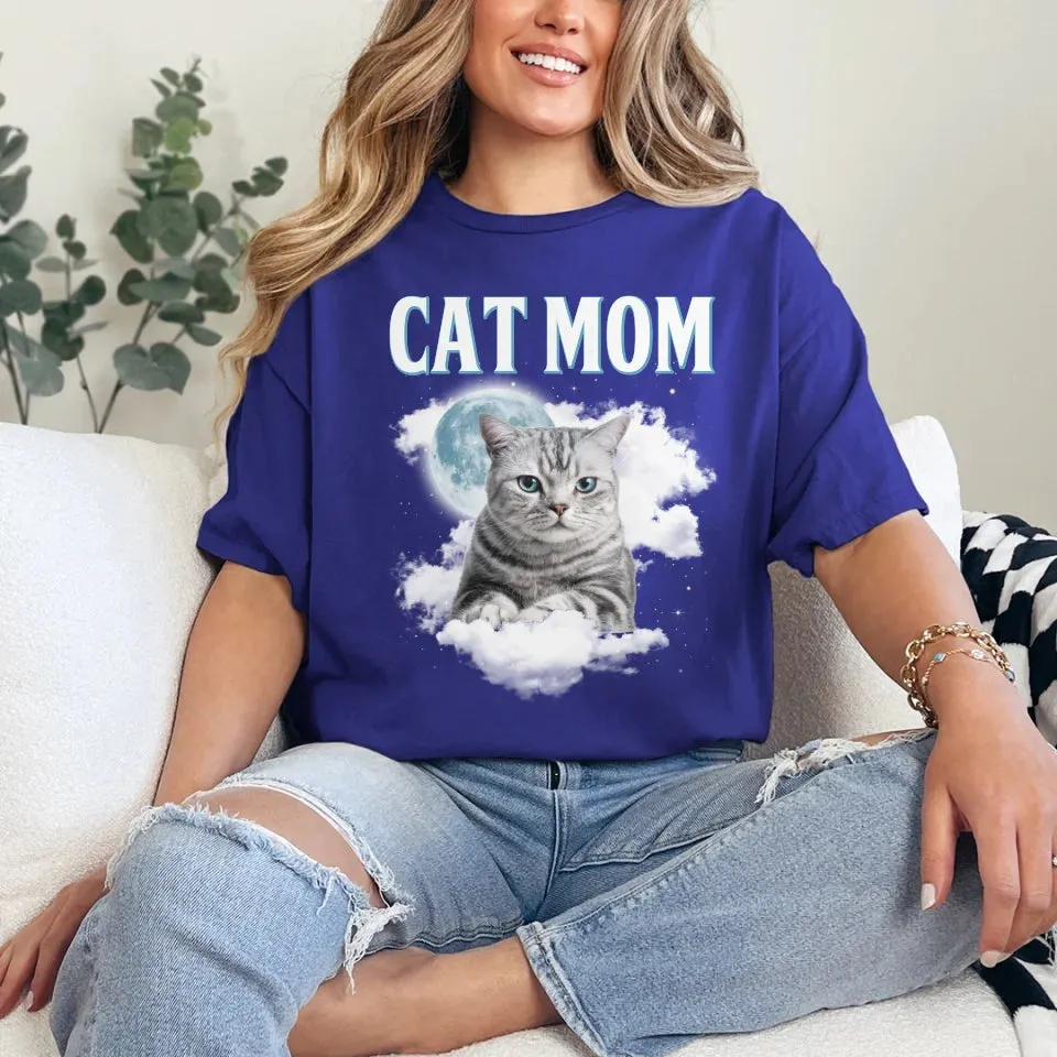 Custom Night Sky Pet Photo Upload T-Shirt