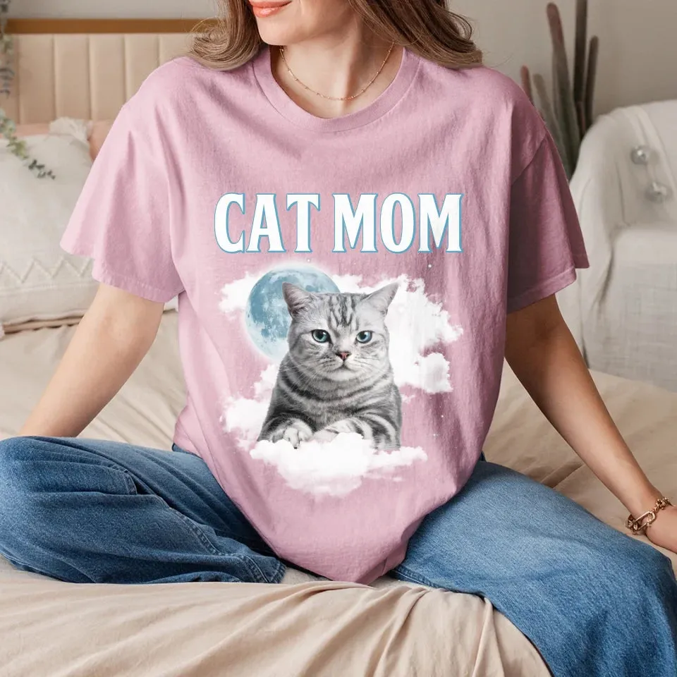 Custom Night Sky Pet Photo Upload T-Shirt