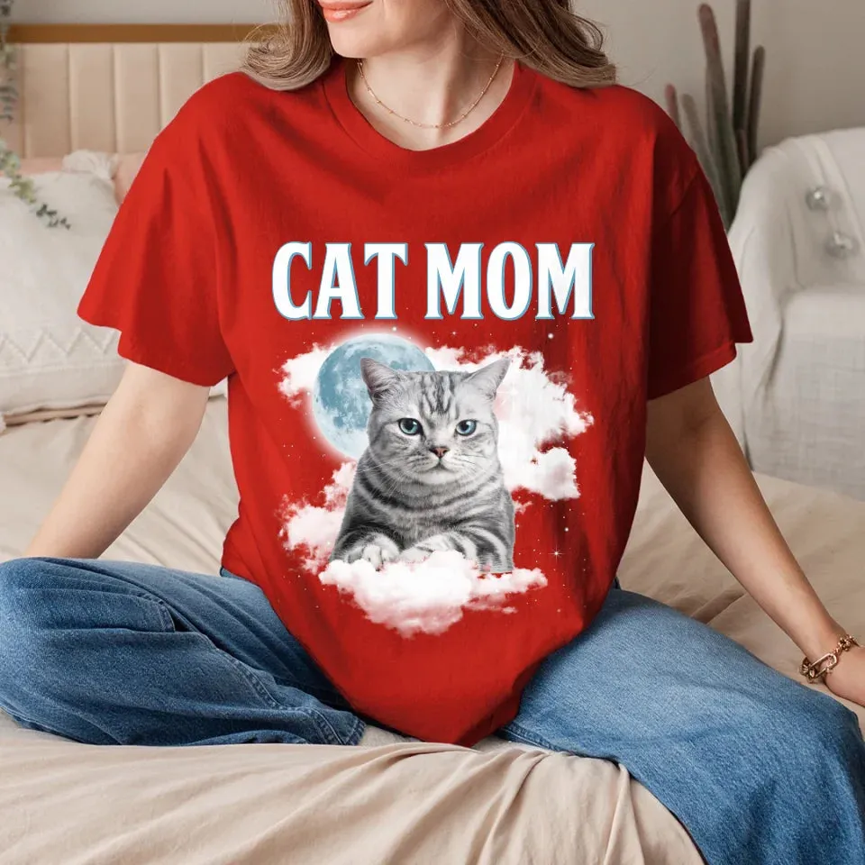 Custom Night Sky Pet Photo Upload T-Shirt