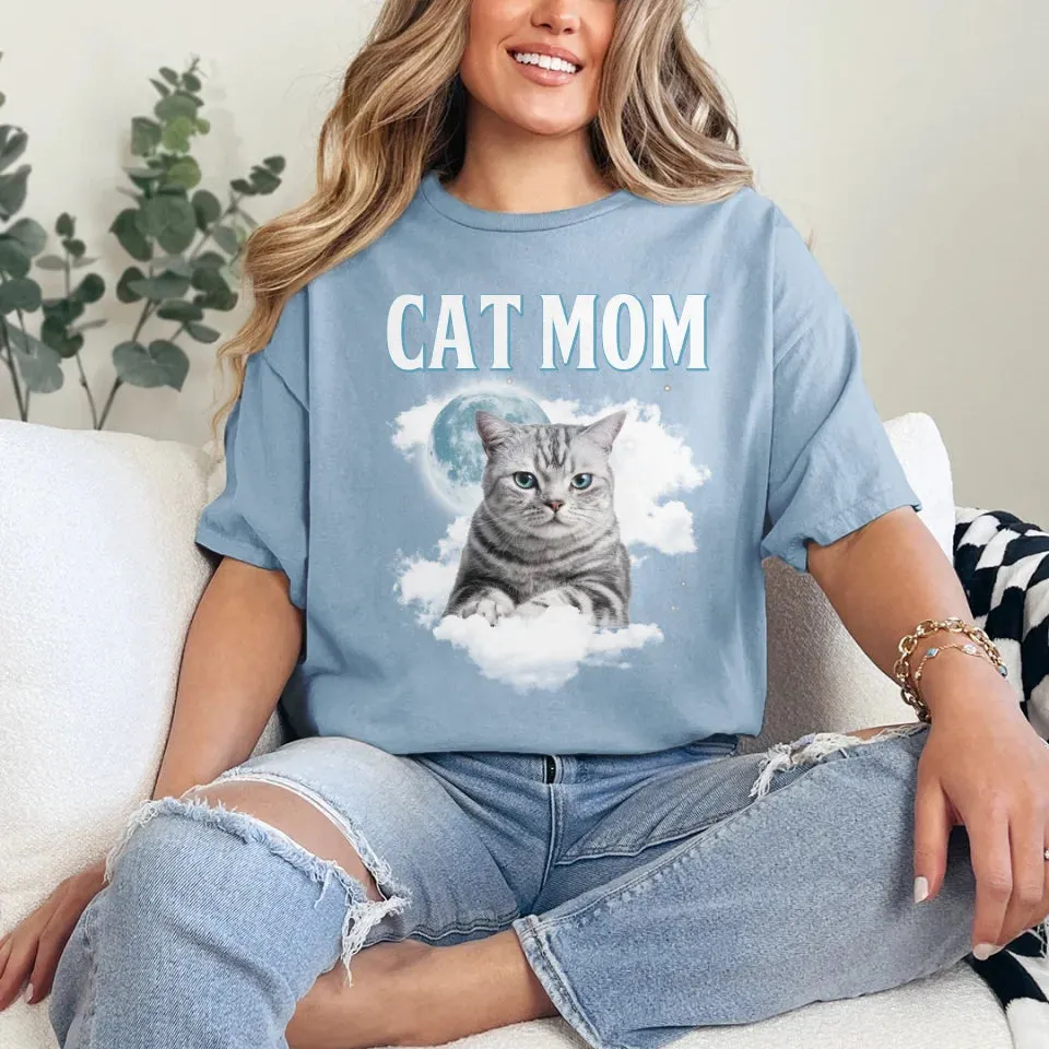 Custom Night Sky Pet Photo Upload T-Shirt