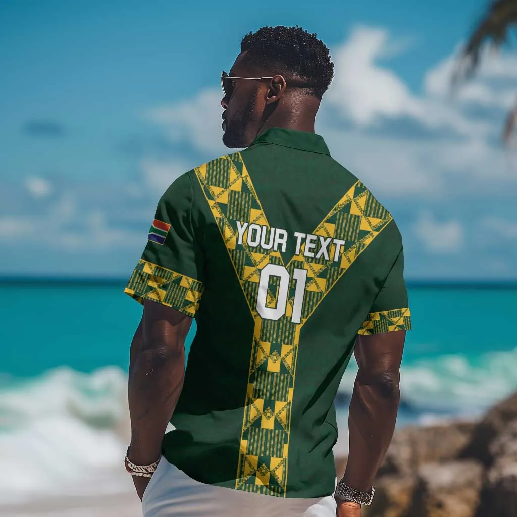 Custom South Africa 2024 Rugby Hawaiian Shirt Go Springboks Protea Pattern LT01