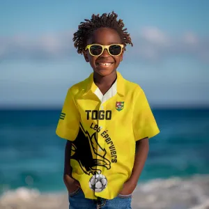 Custom Togo Football Kid Hawaiian Shirt Go Champions LT15