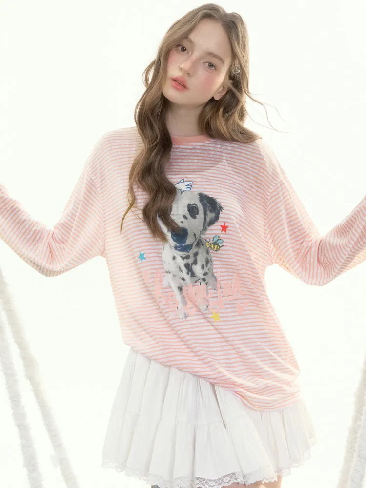 Dalmatian Stripe Long Sleeve