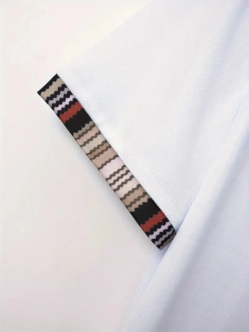 Daniel - breathable regular striped collar shirt for men